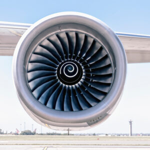 Photo of airplane engine