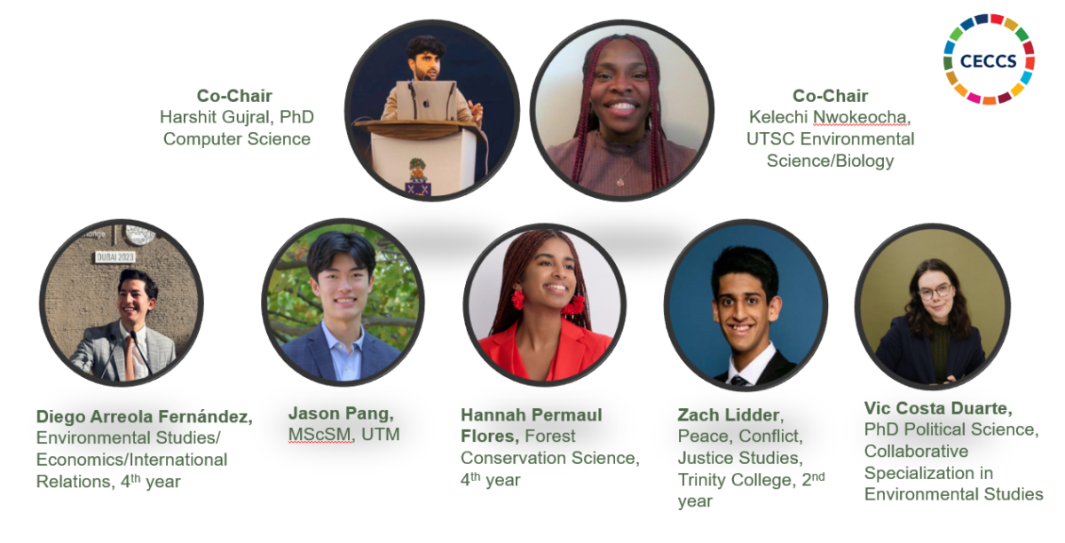 Images of the seven Student Leadership Subcommittee members, listed below